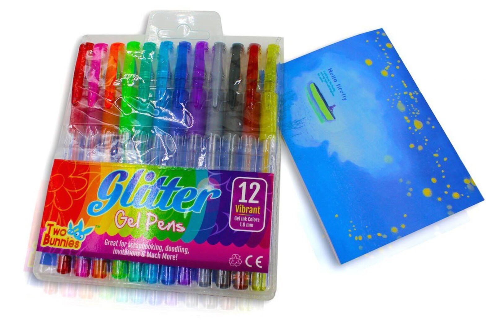 12 Glitter Coloring Gel Pens Adult Coloring Books Drawing Etsy
