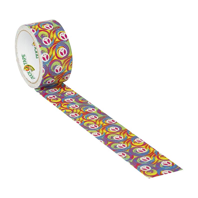Peace Swirl Printed Duct Washi Tape, 1.88 48mm x 10Y 9M Decorations, Gift Wrapping, Planners, Scrapbooking, Card Making image 2