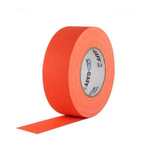 Ruban adhésif orange fluorescent ; Ruban adhésif résistant non réfléchissant, imperméable et polyvalent de qualité professionnelle, 2 po x 55 m, plus résistant que le ruban adhésif en toile