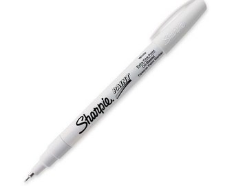 Sharpie Paint White Marker Extra Fine Point Oil Based. Drawing, Packing and Shipping, Sharpie Arts Crafts