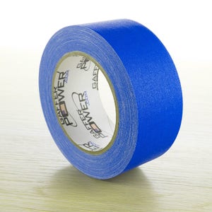 Ruban adhésif résistant bleu électrique ; Gaffer de 2 po x 30 ans, non réfléchissant, imperméable et polyvalent, plus résistant que le ruban adhésif en toile