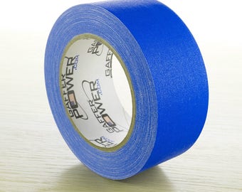 Electric Blue Heavy Duty Gaffer Tape; 2"x30y Professional Grade Gaffer's Non-Reflective, Waterproof, Multipurpose Stronger than Duct Tape