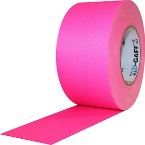 Ruban adhésif rose fluo ; Ruban adhésif résistant à l'eau, résistant à l'eau et polyvalent de qualité professionnelle, large, 3 po.
