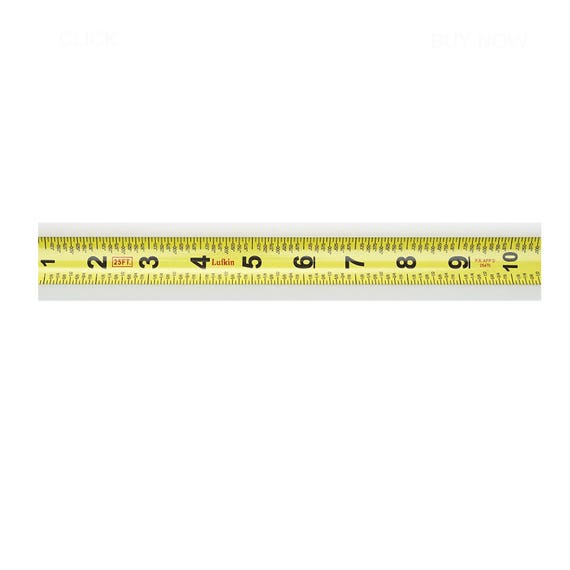 Fractions Tape Measure, Retractable Measuring Tape; Graduations in  Fractions and Decimals; 1-Inch by 25-Feet