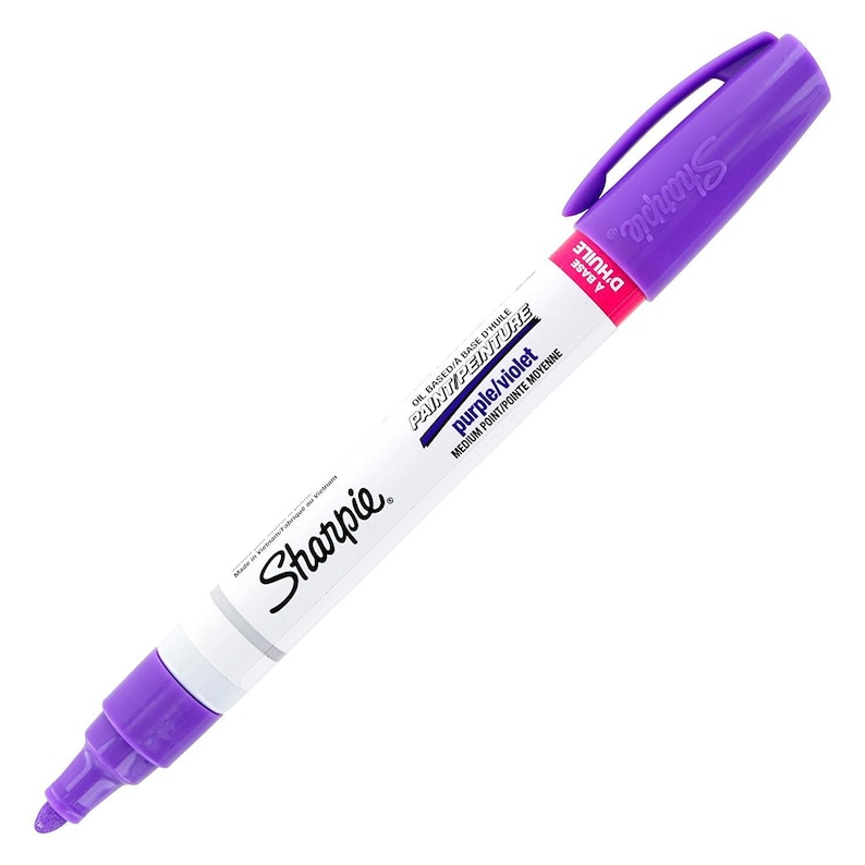 12 Purple Sharpie Paint Markers Oilbased Permanent Markers Etsy