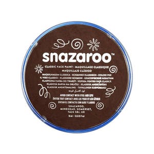 Dark Brown Skin, Face Paint, Ink; Body Art, Marking, Cosplay, Carnival, Theater, Temporary Tattoo, etc Snazaroo Classic Face Paint