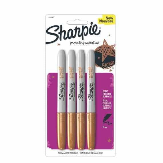 Sharpie Paint Oil-based Permanent Markers, Set of 6 Colors Fine Tip  Illustration, Drawing, Blending, Shading, Rendering, Arts, Crafts 