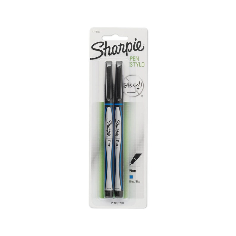 2 Writing Calligraphy Sharpie Fine Point Tip Pen Stylo 2 Etsy
