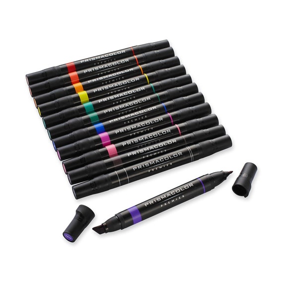 12 Prismacolor Markers Professional Art Double-ended Markers, Primary and  Secondary Colors Prismacolor Art Markers 