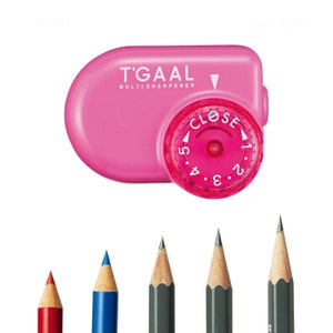 Temperamatite ad angolo regolabile; cancelleria giapponese, Kutsuwa STAD, rosa