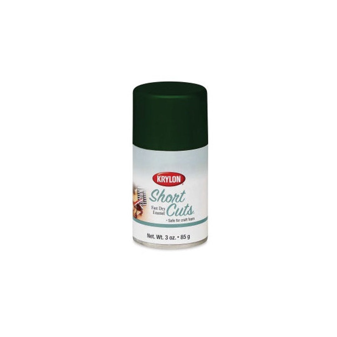 Hunter Green Enamel Spray Aerosol Paint Krylon KSCS047 Short Cuts, 3oz