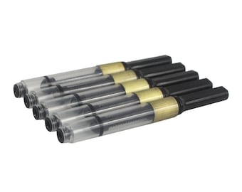 Convertidores de tinta de tamaño internacional para plumas estilográficas; adaptadores de tinta de rosca; paquete de 5