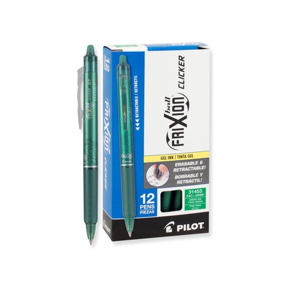 Pilot Frixion Erasable Gel Ink Pens, Clicker Retractable, Fine