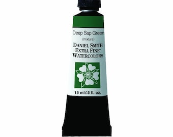 Daniel Smith Deep Sap Green Watercolor Paint, 15ml Paint Tube, Daniel Smith Extra Fine Watercolor