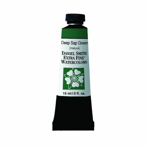 Daniel Smith Deep Sap Green Watercolor Paint, 15ml Paint Tube, Daniel Smith Extra Fine Watercolor