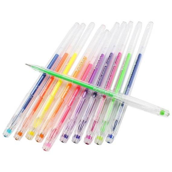 Zuixua Color Gel Pen, School Supplies Pens, Metal Coloring Books