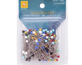 Glass Head Pins 150 Pkg