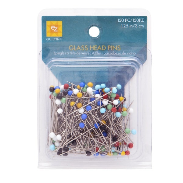 Extra Tough Multicolor Medium Pins, Fabric, Crafts, Decorating, Sewing, Quilting, Embroidery, Dressmaking; 150-pack