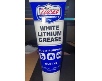 Lucas Oil White Lithium Grease Lubricant Lube, 8oz, LUC10533