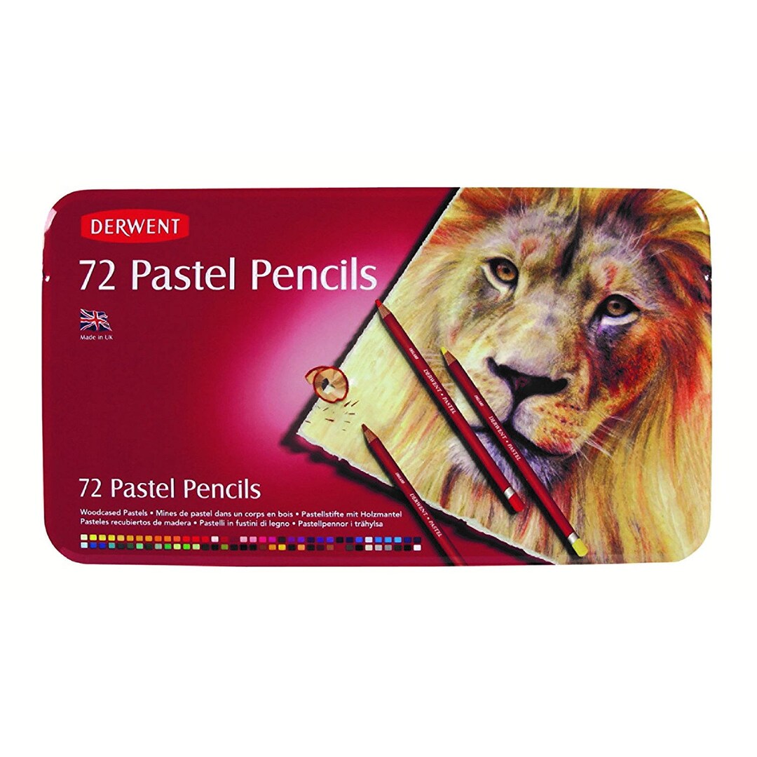 72 Derwent Pastel Drawing Pencils, 4.5mm Core; Drawing