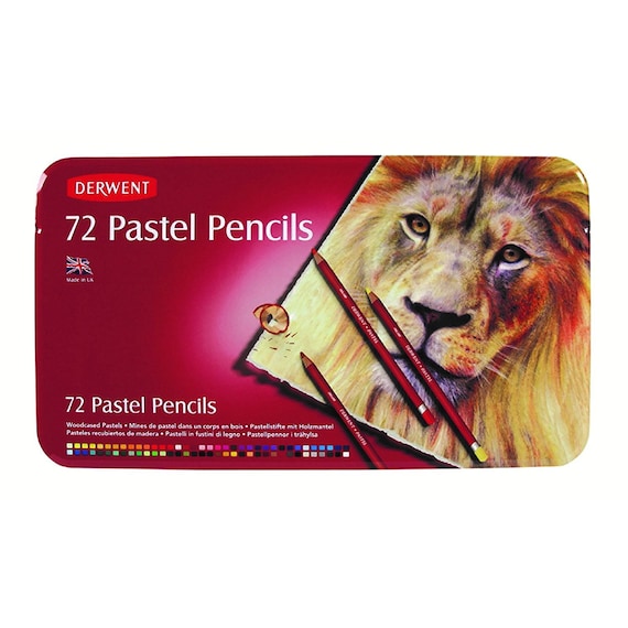 72 Derwent Pastel Drawing Pencils, 4.5mm Core Drawing, Manga, Sketches,  Anime, Blending Metal Tin Gift Box Chalk Pastel Pencils 