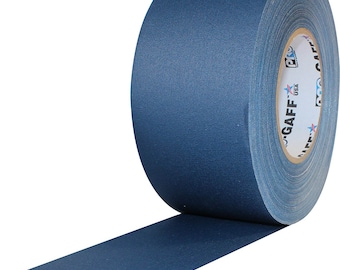 Blue Gaffer Tape; Wide 3inx55yd Heavy Duty Pro Grade Gaffer's Non-Reflective, Waterproof, Multipurpose Tape