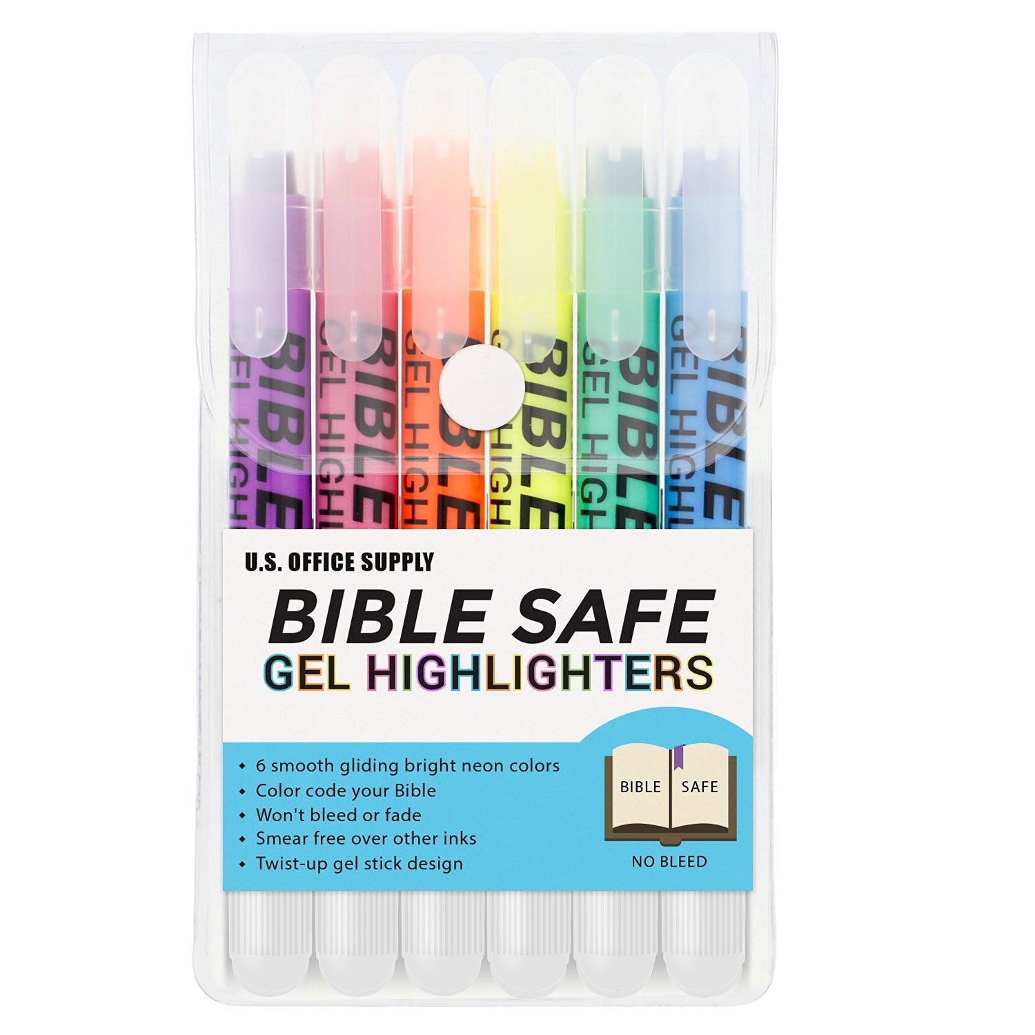 Home & Garden Highlighter Marker Pen Neon Pastel No Gel Bleed
