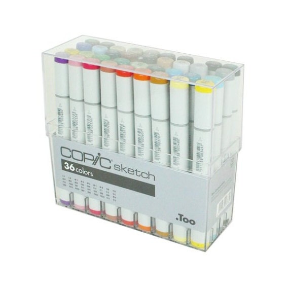copic sketch 36 basic コピック Amazon.com: Copic Sketch, Alcohol-Based Markers, 36pc Set