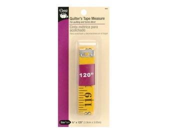 Nastro di misurazione morbido Dritz Quilter's da 3/4 x 120 pollici, nastro di misurazione; cucito, sarta, nastro flessibile per sartoria giallo