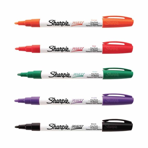 Sharpie halloween Colors Oil-based Permanent Paint Markers, 5 Set