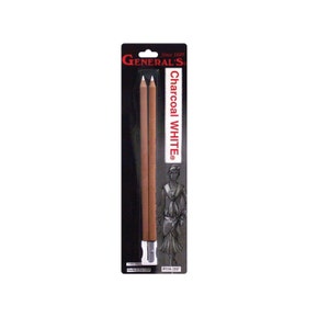 2 White Charcoal Pencils; Sketch Kit, Sketching Pencils Set, Drawing Kit, Charcoal Pencils Set; Sketching, Scrapbooking, Blending Pencils