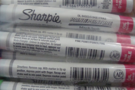 3 Sharpie Paint White Markers Extra Fine Point Oil Based. Drawing, Packing  and Shipping, Sharpie Arts Crafts