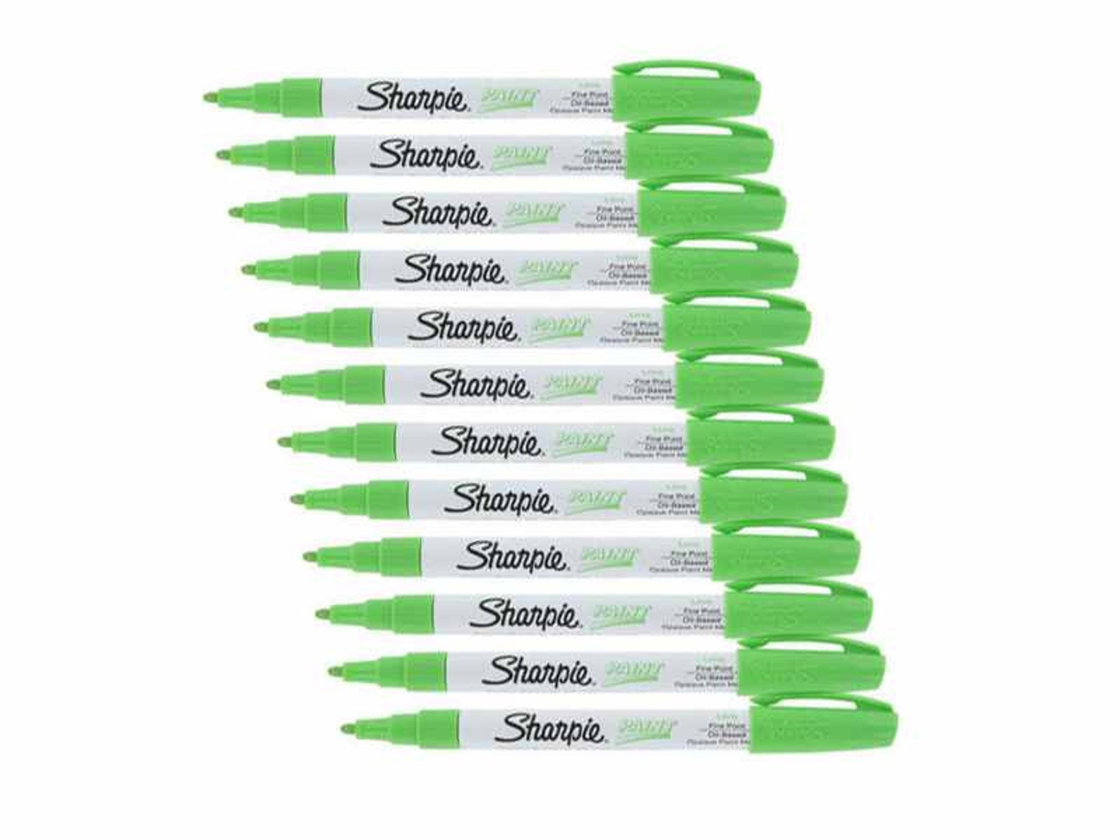12 Lime Green Sharpie Permanent Markers Oil Based Markers Etsy