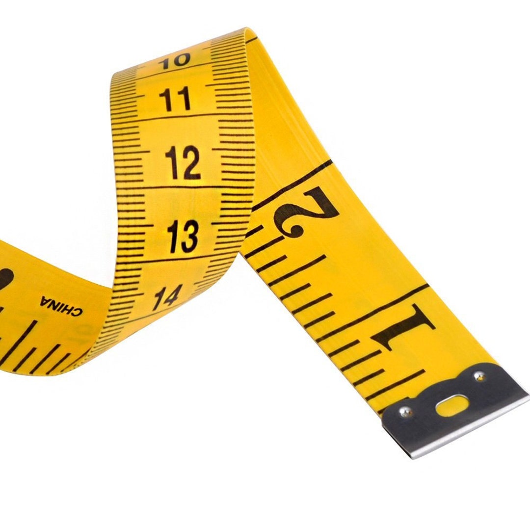 Yellow Soft Tape Measure, Measuring Tape Sewing, Seamstress, Tailor Cloth Flexible Ruler Tape