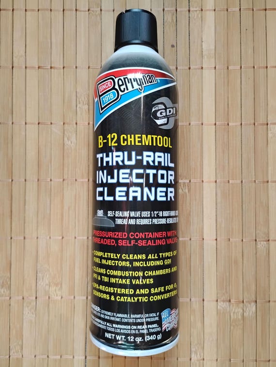 b12 injection cleaner Berryman B-12 Chemtool Thru-Rail Fuel Injector Cleaner 12 oz BRY-1120