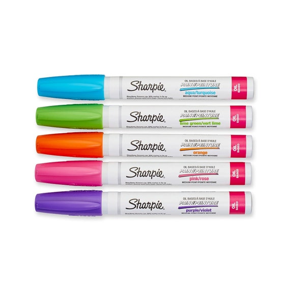  Sharpie, Medium Point, Purple Ink, Oilased Paint Marker, Pack  of 12, 12 Pack : Office Products