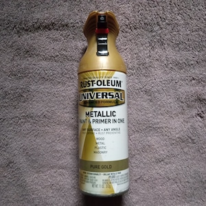 Pure Gold Rust-Oleum 245221 Rust Oleum Universal All Surface Metallic Spray Paint 11oz