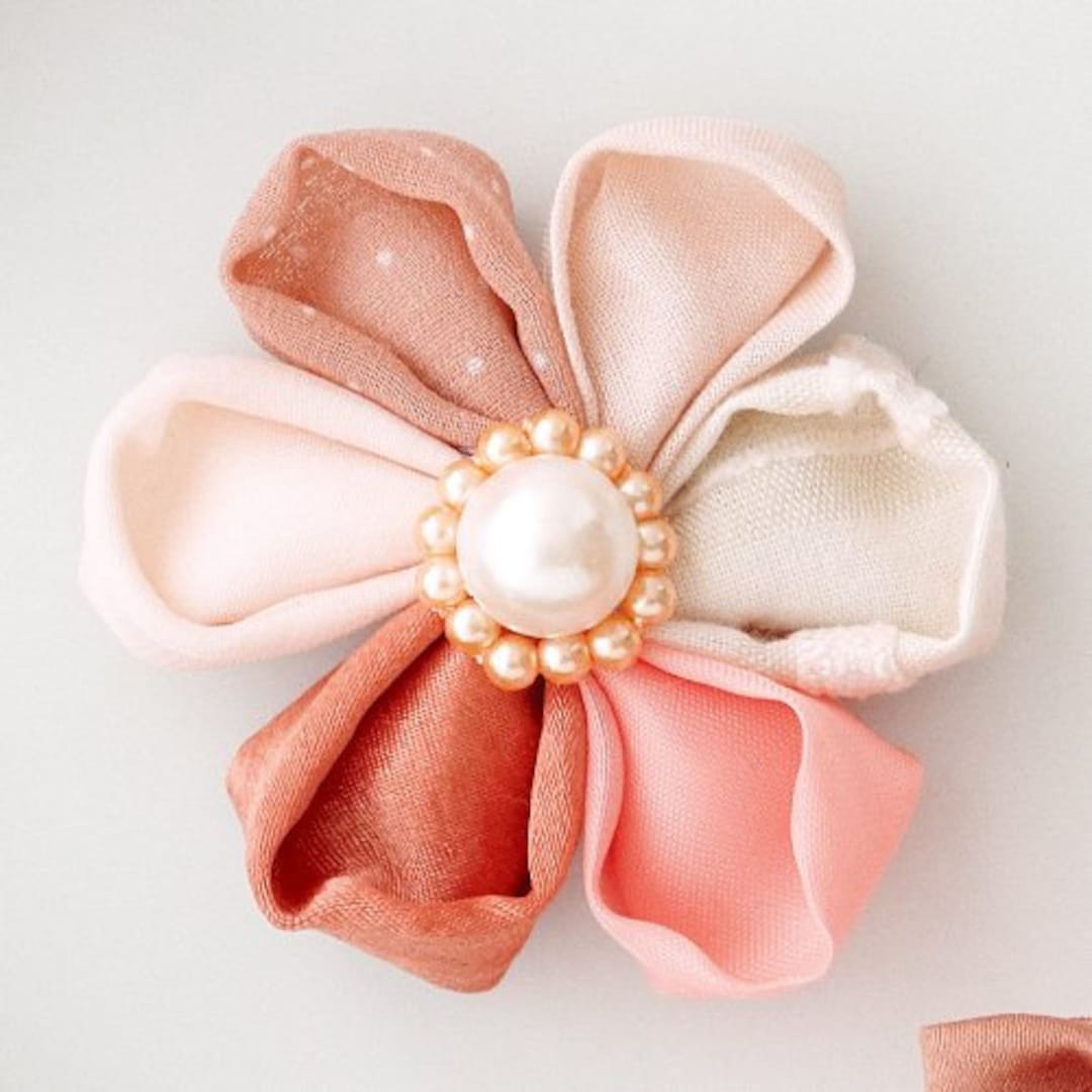 Fabric Flower Making Template, Guide, Quilt Pattern Japanese Kanzashi