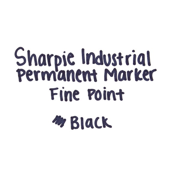 12 Industrial Sharpie Permanent Black Markers Industrial Fine Point  Illustration, Drawing, Blending, Shading, Rendering, Arts, Crafts 