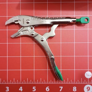 5-Zoll-Griffzange mit gebogenen Kiefern, wärmebehandelter CR-V-Stahl, ergonomischer Anti-Rutsch-Griff