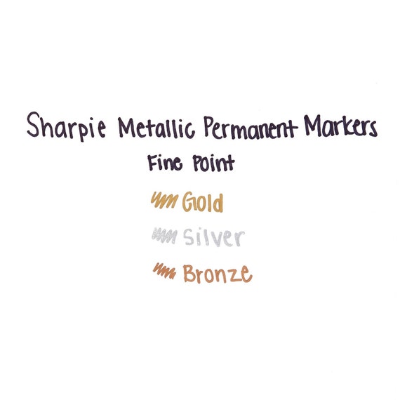  SHARPIE Metallic Permanent Markers, Fine Point, Silver