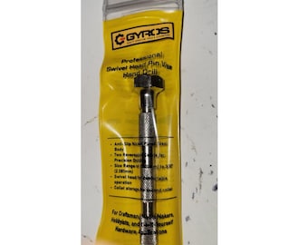 Draaibare koppin bankschroef handboor, 0 tot 1/8" (3,175 mm) antislip vernikkeld stalen huis omkeerbare spantangen kleine mini-precisieboring