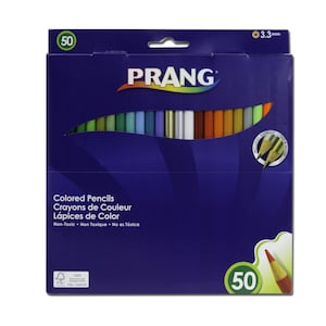 Lot de 50 crayons de couleur épais ; Crayons à colorier haut de gamme pour adultes, rédaction d&#39;un journal biblique, étude, dessin ; Prang