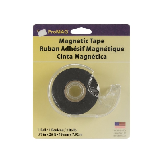 Thin Magnetic Tape With Dispenser, 3/4 19mm X 26 Feet 7.92 Meters, Flexible  Rubber Magnet Adhesive, Scrapbooking, Card Making Embossing 