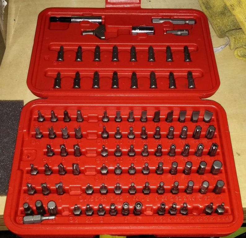 Wing Bit Set Security Bit Set 1/4-inchphillips Slotted Hex Torx Star Tamperproof ...
