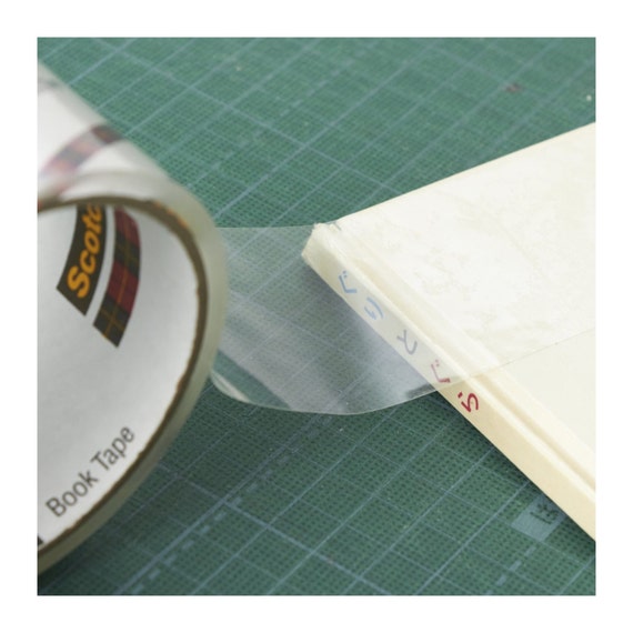 Scotch Book Tape, 2 x 15 Yards, Repair Reinforce Protect Cover Book Edges  Surfaces of Books Magazines Record Album