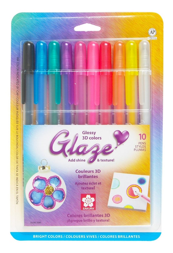 Sakura Gelly Roll Glaze Bold Point Pen, Assorted - 10 pack