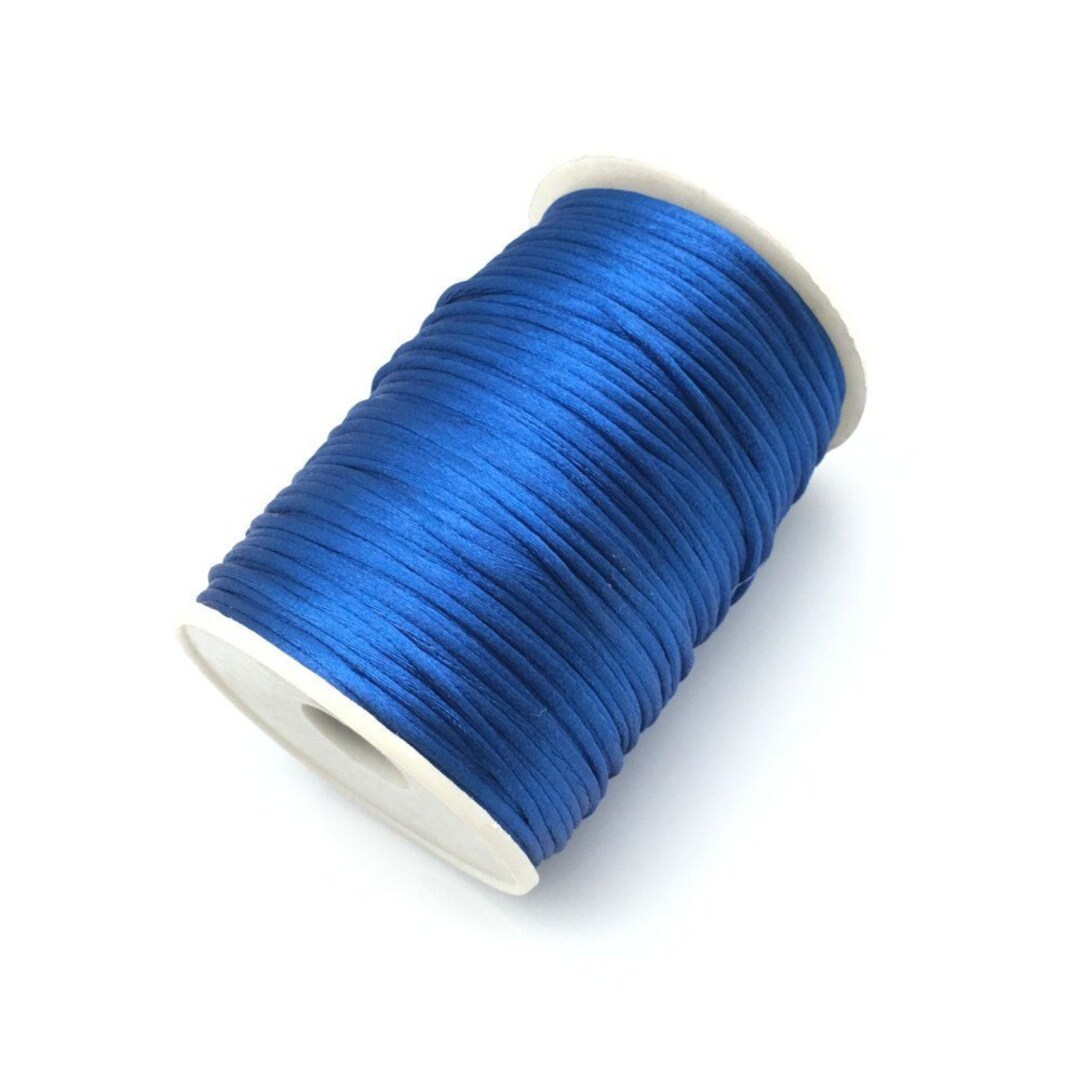 Royal Blue Rattail Satin Trim Cord, Thread, Rope; Chinese Knot ...