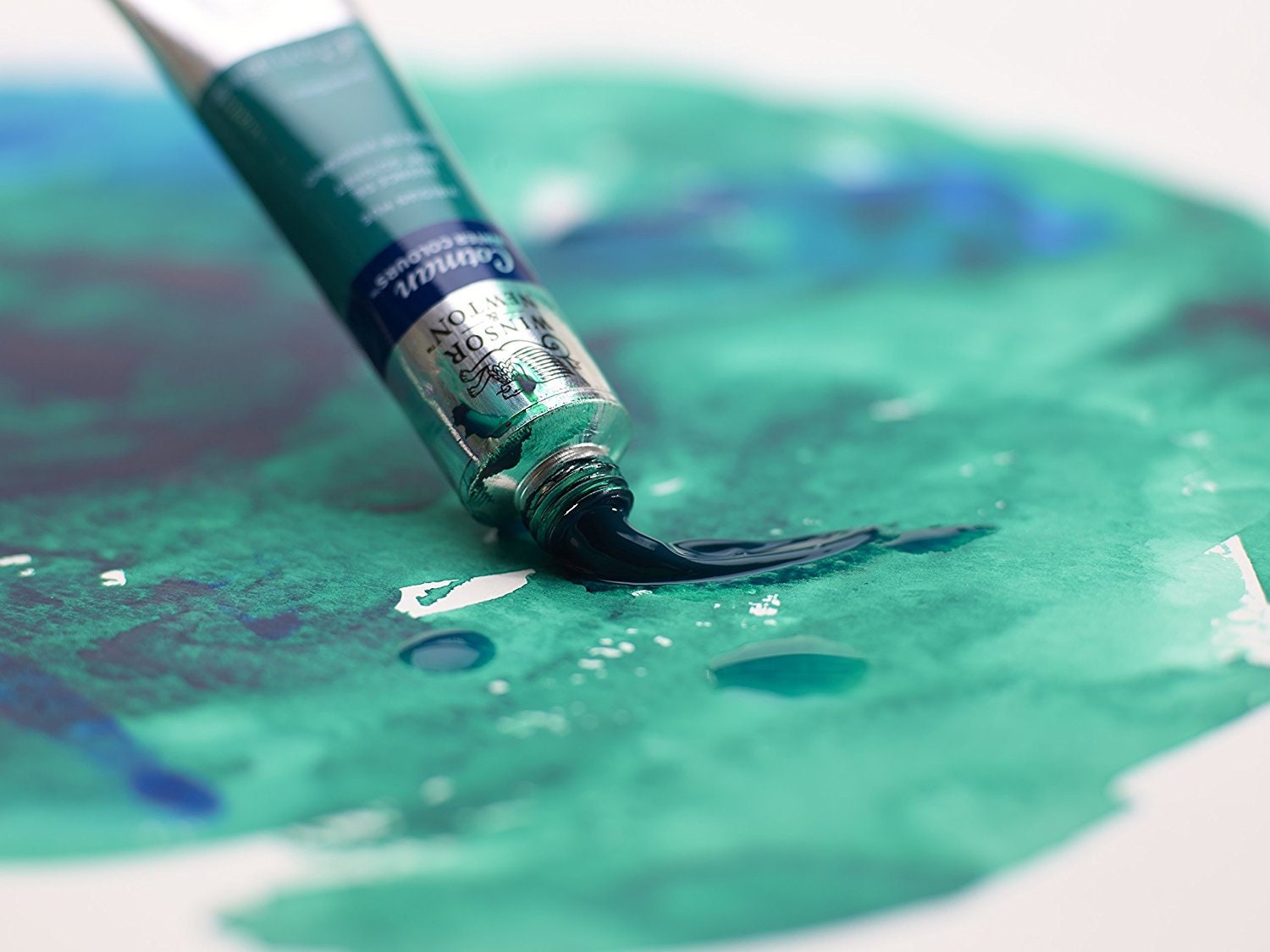 Tube De Peinture Aquarelle Winsor & Newton Cotman - Vert Phtalo Intense - Réf. S27269