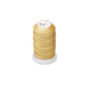 100% SILK Pearl String Thread Gold Size FFF Spool 92 Yards Beadsmith Silk  Thread, Silk Beading Thread GOLD BSK5GOFFF 